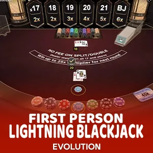 First Person Lightning Blackjack